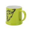 The Grinch Upside-Down Character 16 Oz Wax Resistant Green Ceramic Mug - 3 of 4