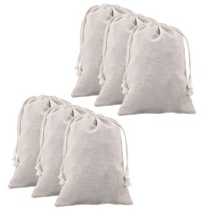 Unique Bargains Cotton Foldable Gym Travel Hiking Storage Drawstring Bag 12 Pcs - 1 of 4