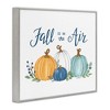 Stupell Industries Fall In The Air Pumpkins Black Framed Giclee Art - 3 of 4