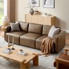 Art Leon Luxury Genuine Leather 3-Seater Modular Sectional Sofa Couch - 4 of 4