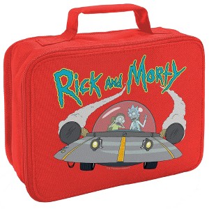Rick And Morty Spaceship Insulated Soft Sided Lunch Box - 1 of 4