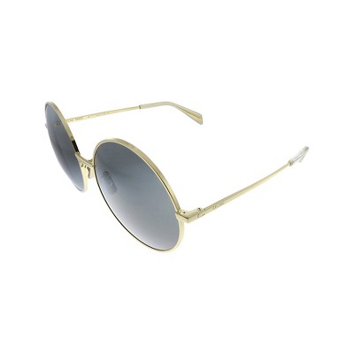 Celine CL 40076U 30A Womens Round Sunglasses Gold 61mm