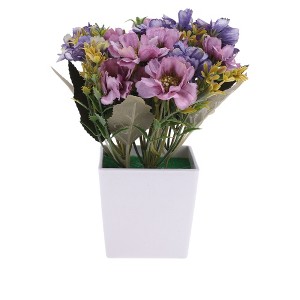 Unique Bargains Artificial Plants Autumn Cherry Blossoms Plastic 2.95"x2.95"x7.87" 1 Pcs - 1 of 4