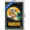 Trends International NFL Green Bay Packers - Neon Helmet 23 Framed Wall Poster Prints - 3 of 4