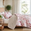 3Pcs Mini Comforter set Reversible Floral Botanical Seersucker Comforter Set - 4 of 4