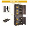 Freestanding Kitchen Storage Cabinet With Door & Drawer Dark Rustic Oak For Kitchen  Dining Or Living Room - 3 of 4