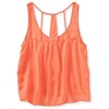 Aeropostale Womens Pocket Woven Tank Top, Orange, X-Large - 2 of 2