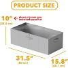 2 Pack 86qt Under Bed Storage Containers with Lids - 10" High Large Organizers for Bedroom, Closet, Clothes, Bed Sheets  - SpaceAid® - 3 of 4