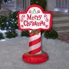 Gemmy Christmas Inflatable Merry Sign , 3.5 ft Tall, Multi - 2 of 4