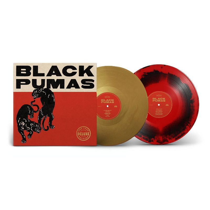 Black Pumas - Black Pumas (Deluxe Gold &#38; Red/Black Marble 2 LP) (Vinyl), 2 of 3