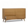 Tremolo Modern Boho 6-Drawer Dresser with Solid Wood & Contemporary Fluted Fronts - Teamson Home - 3 of 4