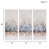 Gulches Hand Embellished 3-Piece Canvas Wall Art Set - Abstract Triptych Design - 4 of 4