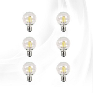 Impressions Vanity Clear LED Globe Bulbs, Dimmable (Cool White, 6W) - 1 of 1