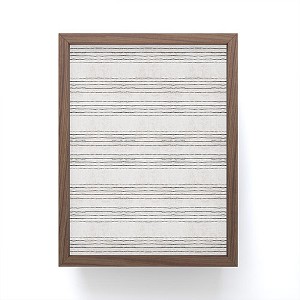 Holli Zollinger LINEN STRIPE RUSTIC Framed Mini Art Print - Society6 - 1 of 3