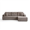 GDFStudio Ethan Modern 106.90" 4-Seater L-Shaped Compressed Corduroy Upholstered Sectional Sofa - 2 of 4