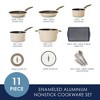 Rachael Ray Cook + Create 11pc Aluminum Nonstick Cookware Set - 2 of 4