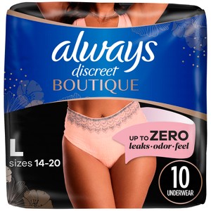 Always Discreet Boutique Underwear Women's Incontinence - Maximum Protection - 1 of 4