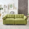 GlasFlength Sofas Modern Sofa with Comfortable Seating for Living Room or Lounge Area Green,83.5”*38.5”*29.5" - 4 of 4