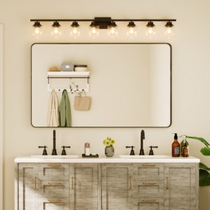 Wall-Mounted Mirror Rectangle Bathroom Vanity Mirrors Framed Mirrors Aluminum Framed Bathroom Mirror - 1 of 4