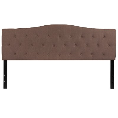 Emma and Oliver Arched Button Tufted Upholstered Headboard