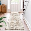 coucheta Washable Vintage Medallion Rug for Bedroom, Farmhouse Non-Slip Retro Floral Print Distressed Carpet, for Living Room, Dining Room, Office - 2 of 4