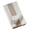 Saro Lifestyle Classic Striped Napkin, 20" Square, Taupe (Set of 4) - image 2 of 4