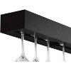 Kiera Grace 24"x5" Jayin 6 Bottles Wine Wall Shelf Black: Wall-Mounted Holder, MDF, No Assembly Required - 4 of 4