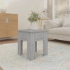 vidaXL Compact Gray Sonoma Coffee Table - Square, Engineered Wood Construction, Easy to Clean, Modern Design - 3 of 4