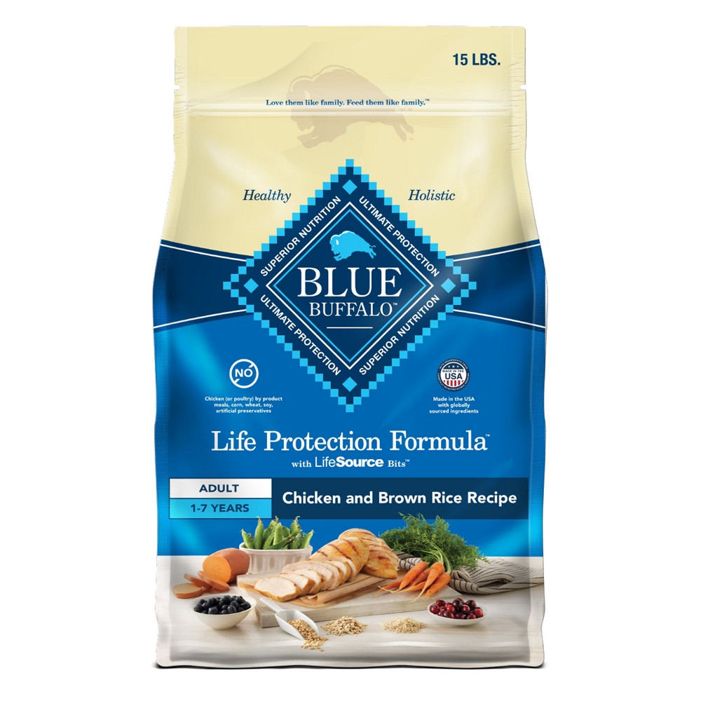 Photos - Dog Food Blue Buffalo Life Protection Formula Natural Adult Dry  with Chick 