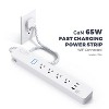eco4life Smart Wi-Fi Surge Protector Power Strip with 4 AC Outlets, 2 USB-C Ports, 1 USB-A Port, C380N in White - 2 of 4