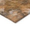 Orange Copper And Terra Cotta Abstract Washable Indoor Outdoor Area Rug - 4 of 4