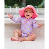 RuffleButts Baby/Toddler Girls UPF50+ Long Sleeve One Piece Rash Guard - 3 of 4