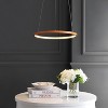 JONATHAN Y Brice Modern Contemporary Metal Round Dimmable Integrated LED Pendant - 3 of 4
