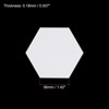 Unique Bargains Hexagon Shapes English Paper Reusable Sewing DIY Quilting Templates 100 Pcs - 2 of 4
