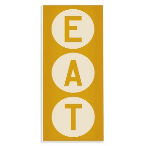 Stupell Industries Retro Style Eat Circle Letters Sign, 7" x 17" - 1 of 4