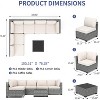 7-Piece Patio Set with Dining Table, Modular Sectional Sofa, All-Weather Wicker - 3 of 4