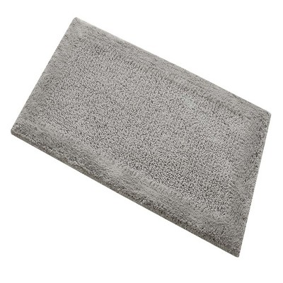 Knightsbridge Naples 220 GSF Non Skid Back Bath Rug 20 x 30 - Silver