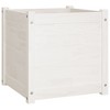 vidaXL Square Garden Planter - Solid Pinewood Flower Box - Ideal for Plants, Vegetables, Herbs and Flowers - Suitable for Garden, Patio, Balcony Decor - 2 of 4