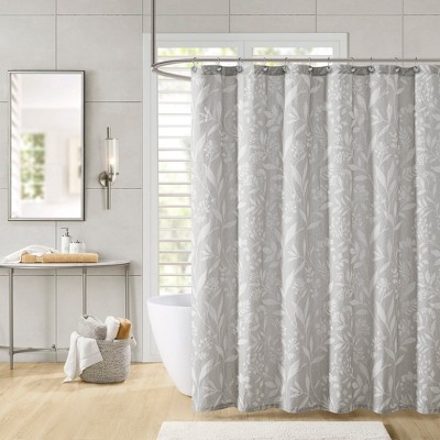 VYNXARIA Elegant and simple decoration Floral Shower Curtain,taupe