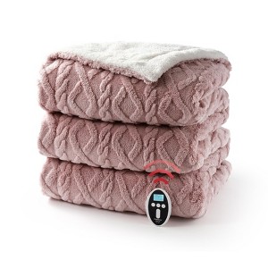 GustoWave Heated Blanket Throw - Thick Cotton Velvet & Soft Flannel Blanket with Controller, Fast Heating Machine Washable - 1 of 4
