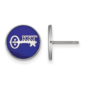 Black Bow Jewelry Sterling Silver Kappa Kappa Gamma Greek Life Stud Earrings - 1 of 3
