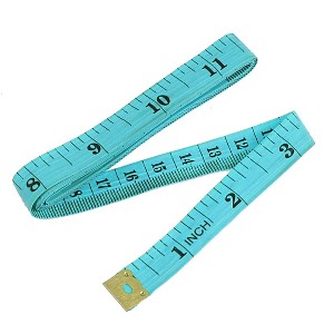 Unique Bargains Soft Plastic Flexible Tailor Seamstress Ruler Tape Measure Green 0.5"x60" 1 Pc - 1 of 4