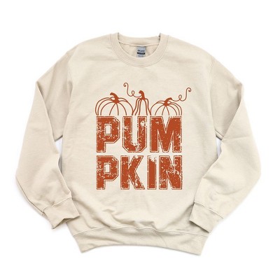 Simply Sage Market Women's Graphic Sweatshirt Pumpkin Distressed