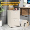 ZACHVO 18 Inch Deep 2 Drawer Cream Metal Filing Cabinet for Letter-Size with Lock, Home Office Storage - 4 of 4