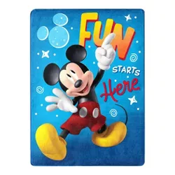 Throw Mickey Mouse Fun with Mickey Throw Blanket Silk Touch