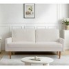 CAVINAS Modern & Vintage Loveseat Sofa, Velvet Upholstered 2 Seater Sofa Couch with Sleek Design, for Home, Apartment or Office - 2 of 4