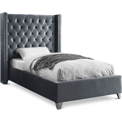 Meridian Furniture,Aiden Velvet Bed