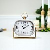VIP Metal 10 in. White Traditional Table Clock - 3 of 4