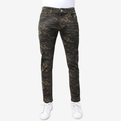 X RAY Men's Five-Pocket Stretch Cotton Colored Twill Pants