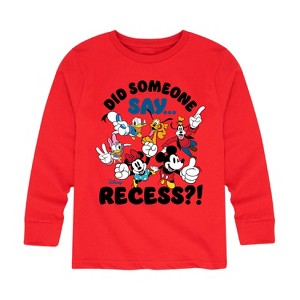 Boys' - Disney - Did Someone Say Recess Long Sleeve Graphic T-Shirt - 1 of 4